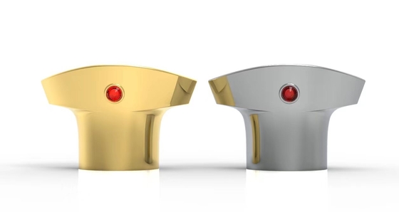주문 금 금속 T형 럭셔리 Zamak 향수 캡 FEA 15 향수 유리 병 online manufacture