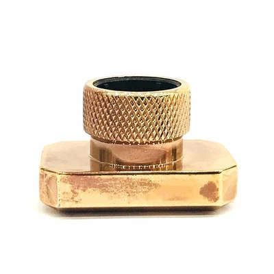 주문 직사각형 모양 낡아보이게 가공 금속 자마크 향수병 캡 online manufacture