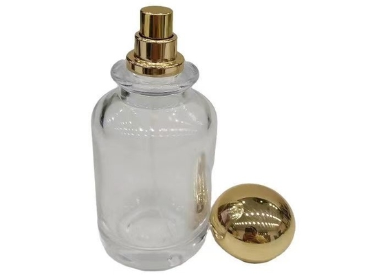 주문 맞춤형 둥근 금 Zamak 향수 뚜?? 단순 스타일 진크 합금 향수 뚜?? online manufacture