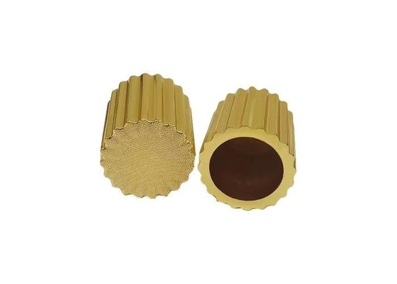 주문 불규칙한 회전 Zamak 향수 병 캡 주황 합금 향수 캡 online manufacture