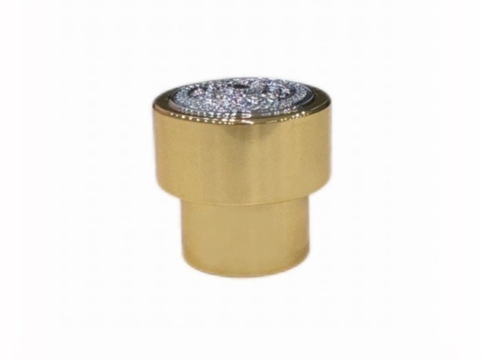 주문 반짝이는 T 모양의 Zamak 향수 캡 사용자 정의 유리 향수 병 닫기 online manufacture