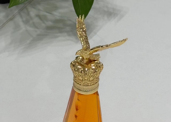 주문 금속 독수리 모양 자맥 향수 뚜?? 주황 합금 유리 향수 병 뚜?? online manufacture