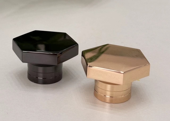 주문 주황 합금 헥사고널 모양 향수 병 뚜?? 사용자 지정 색상 및 로고 online manufacture
