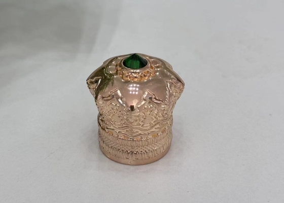 주문 진크 합금 녹색 다이아몬드 Zamak 향수 캡 online manufacture