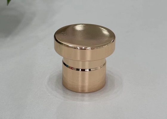 주문 단순 고품질 진크 합금 반짝이는 금 향수 병 모자 향수 모자 online manufacture