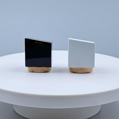 주문 Black/white zinc alloy perfume cap Square cap 온라인 제조