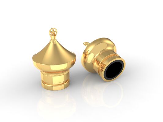 주문 고품질, 주문형 주황 합금 향수 모자/15mm 주황 합금 모자 온라인 제조