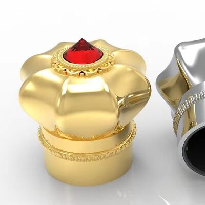 주문 핫 판매 고품질 맞춤형 Zamak 향수 캡 주황 합금 향수 세트 뚜?? 온라인 제조