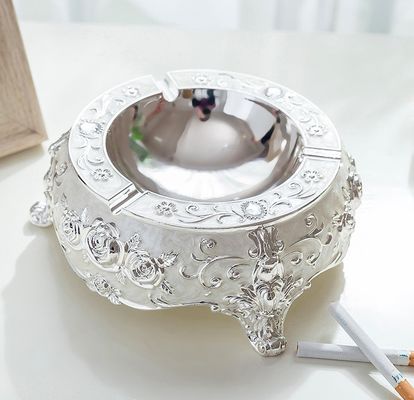 주문 5.0 밀리미터 OEM 도금 고대 담배 아연 합금 재떨이 online manufacture