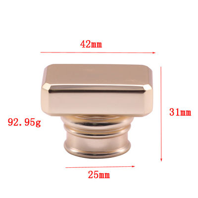 주문 맞춤형 로고 프리미엄 반짝이는 T 모양 모자 Zamac 향수 모자 Fea 15 online manufacture