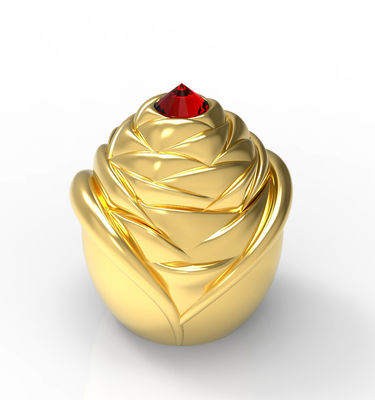 주문 ISO9001 꽃 아연 합금 유리 향수병 커버 online manufacture