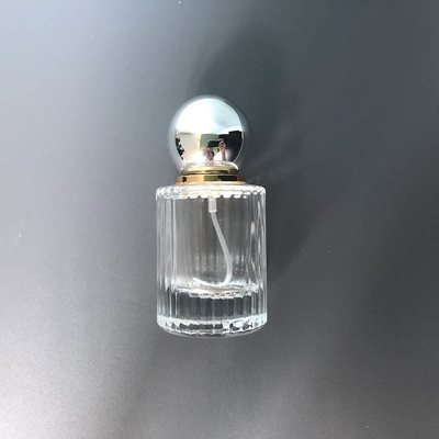 30ML 최고급 향수병 볼캡 가지고 다닐 수 있는 세로 막대 글라스 향수 서브 병 화장품은 병 빈 병을 분사합니다