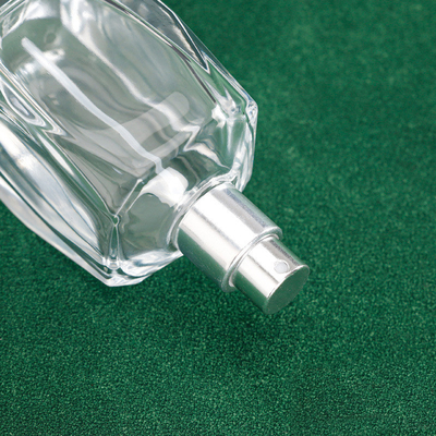 투명 50ml 향수 빈 병 스퀘어 컷 마름모꼴 15 총검 화장품 미세 스프레이 유리 병