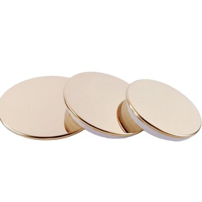 Factory High End Zamac Candle Jar with Metal Candle Lid Gold Zinc Alloy Metal Lids  Bottle Caps & Closures for Candles