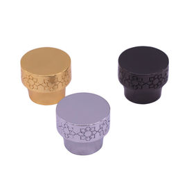 34mm 빈 향수병을 위한 상한 새겨진 본 Zamac 향수 모자